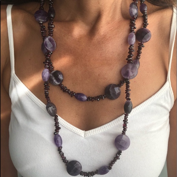 SOLD JAY KING MINE FINDS AMETHYST BEADED NECKLACE - Picture 3 of 8